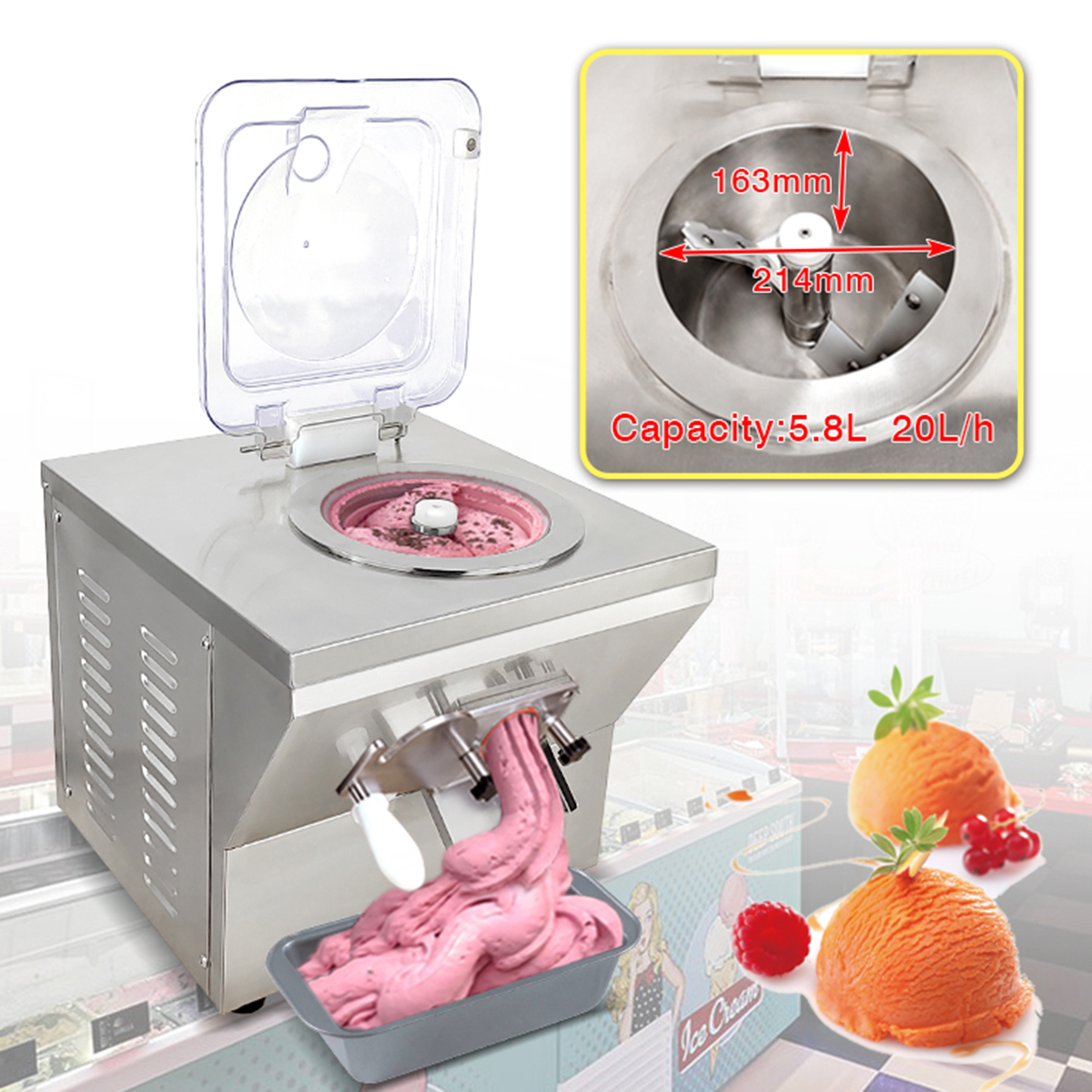 Buy Lvni Big Capacity Bravo Carpigiani Italian Taylor Air Pump Commercial  Soft Ice Cream Maker Making Machine For Sale Made In China from Guangzhou  Greenlife Hotel Supplies Co., Ltd., China