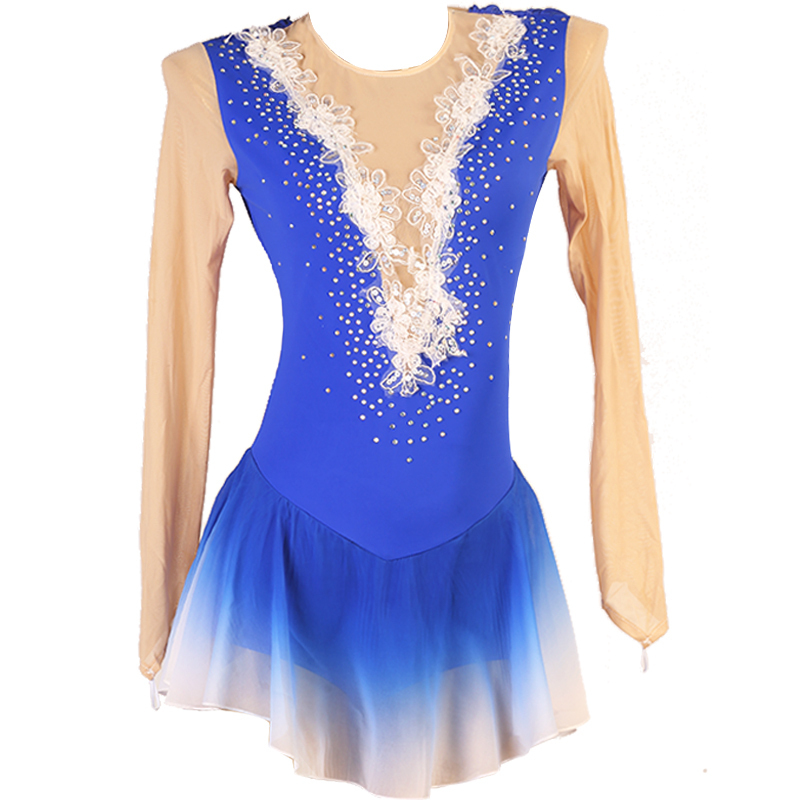 lady with the blue dress on Navy Blue Long Prom Dress with Gold Sequins