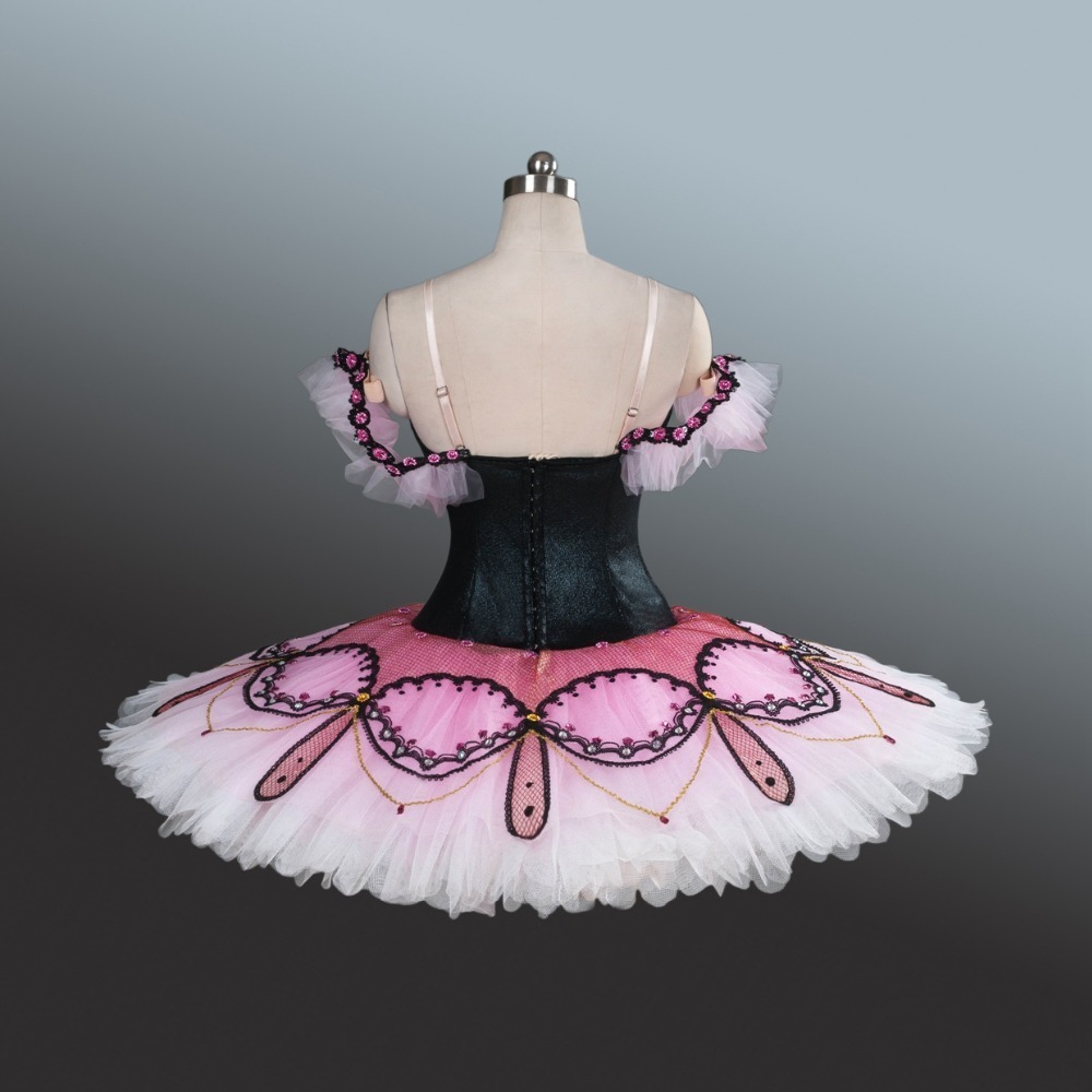 Professional Ballet Tutus ballet girls Pancake Swan Dress Classical Performance Ballerina Costume ballet dress  pink black  