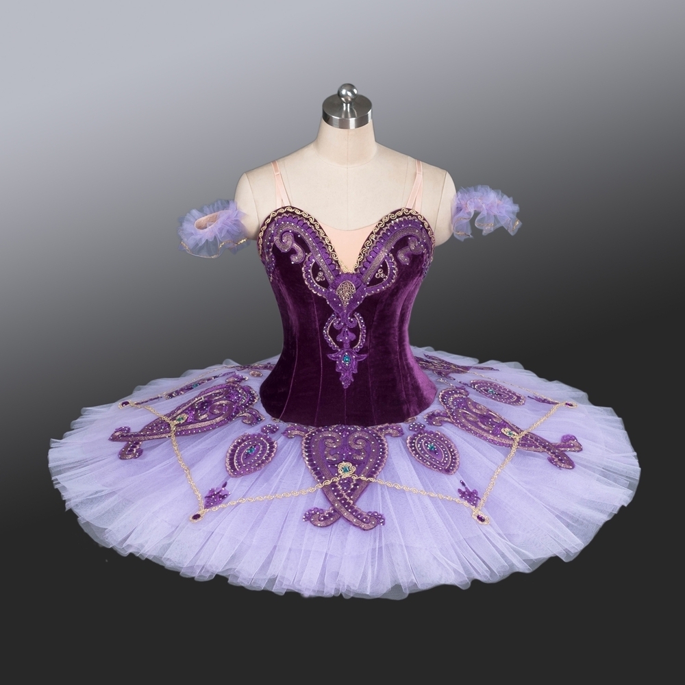 Women Professional ballet dress ballerina  pancake tutu purple professional ballet tutu  