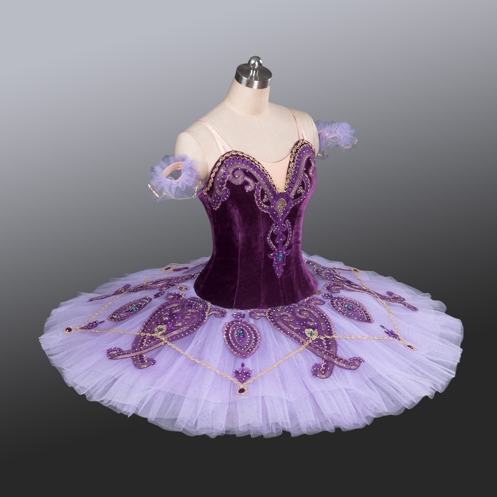 Women Professional ballet dress ballerina  pancake tutu purple professional ballet tutu  