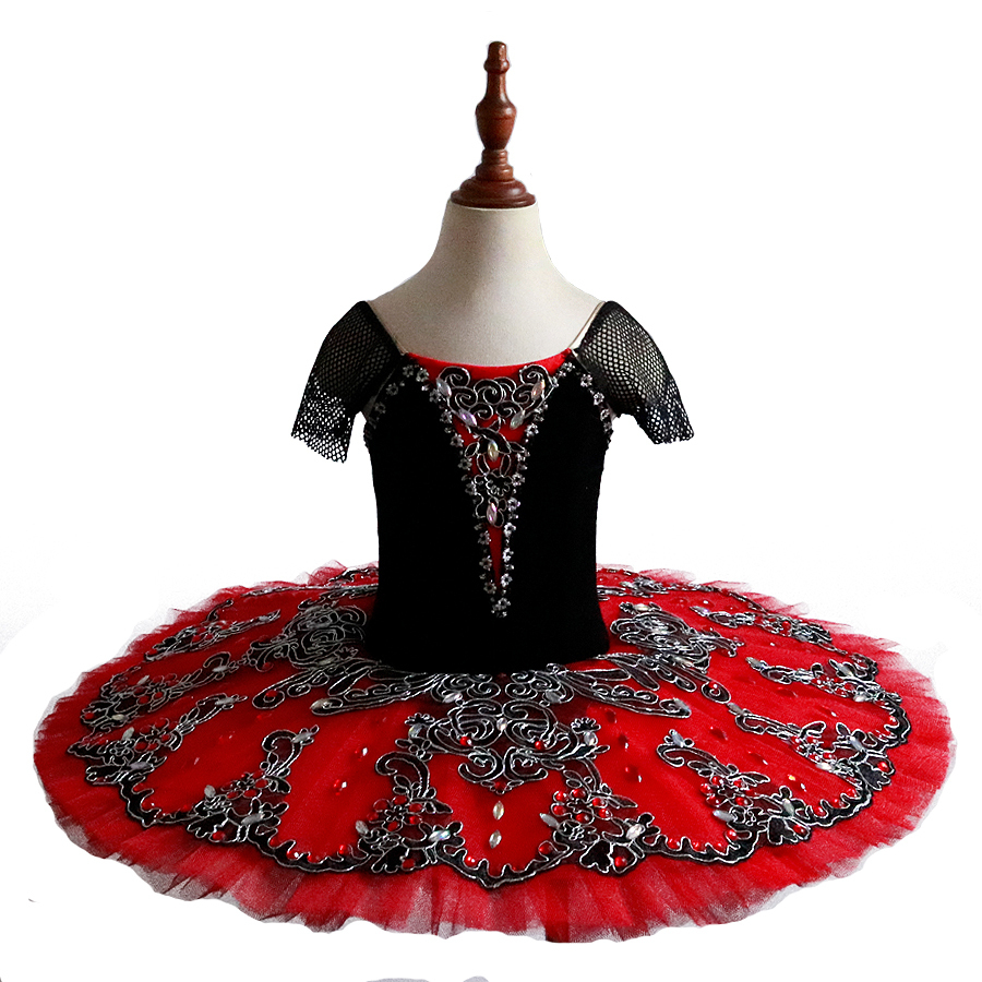 classical professional tutu pancake platter  black swan Coppelia tutus Princess Auror costumes kids  DM0041  