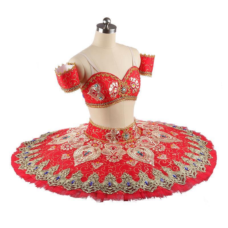 Obalisque tutu ballet tutu ballet dance costumes Le corsaire odalisque First variation Gamzatti  ballet  La Bayadere red green  