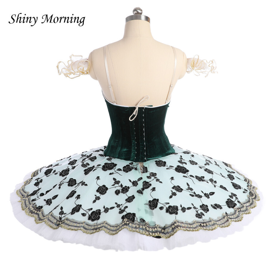 Ballerina Dress Women green white Swan Lake Costume Ballet Tutu Dress For Girls Adult Party Performance Dancewear  
