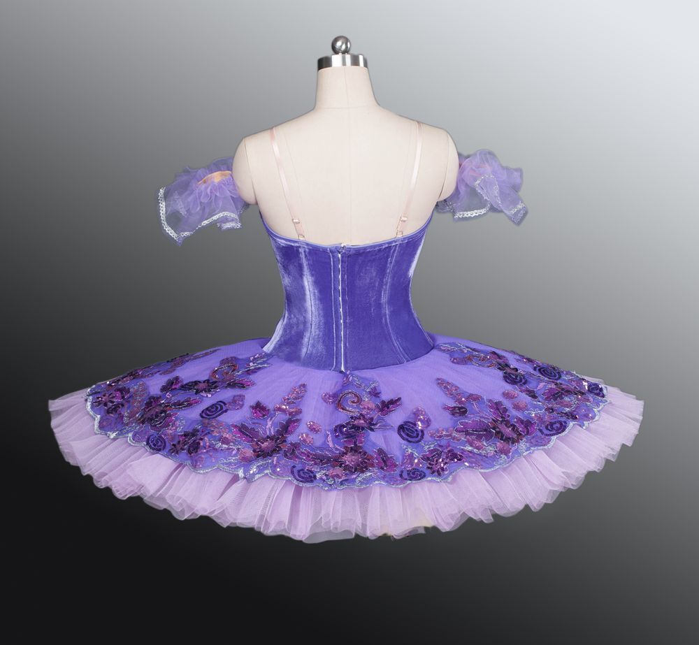Professional Ballet Tutus Girls Pancake Swan Dress Classical Performance Ballerina Costume ballet dress  purple lilac  