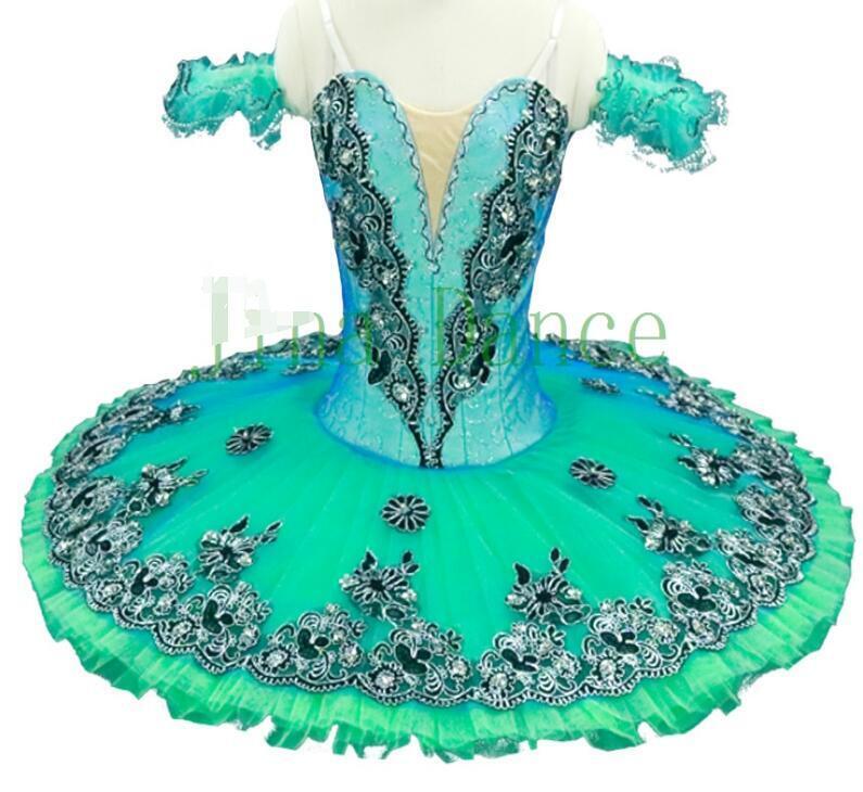 Women  Swan Lake Professional Pancake Tutu  Raymonda Performance Competition Pallter Tutus Childs green Esmeralda Le Corsaire  