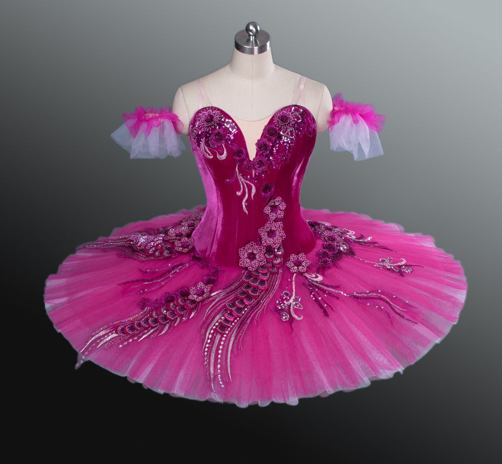 Professional Ballet Tutus Girls Pancake Swan Dress Classical Performance Ballerina Costume ballet dress red  