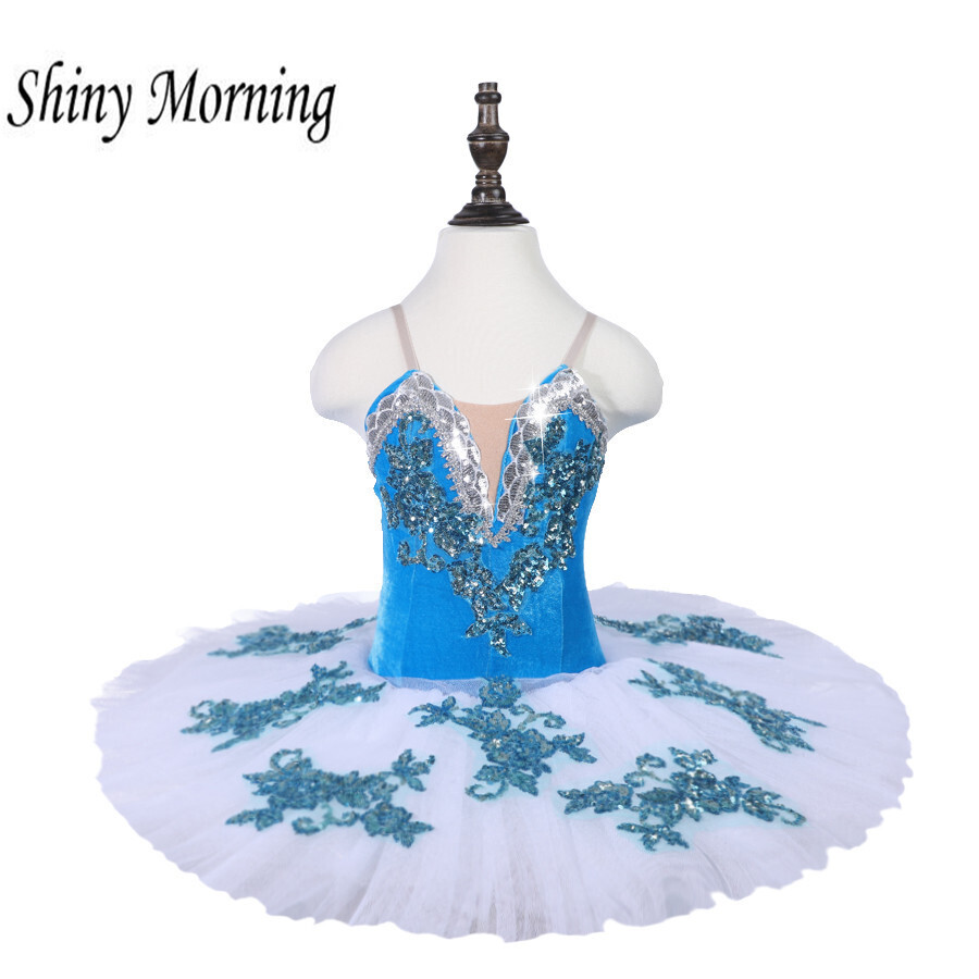 Swan Lake Costume Professional Ballet  dress Tutu Kid Ballerina Dress Ballet Leotards For Women adult blue white  