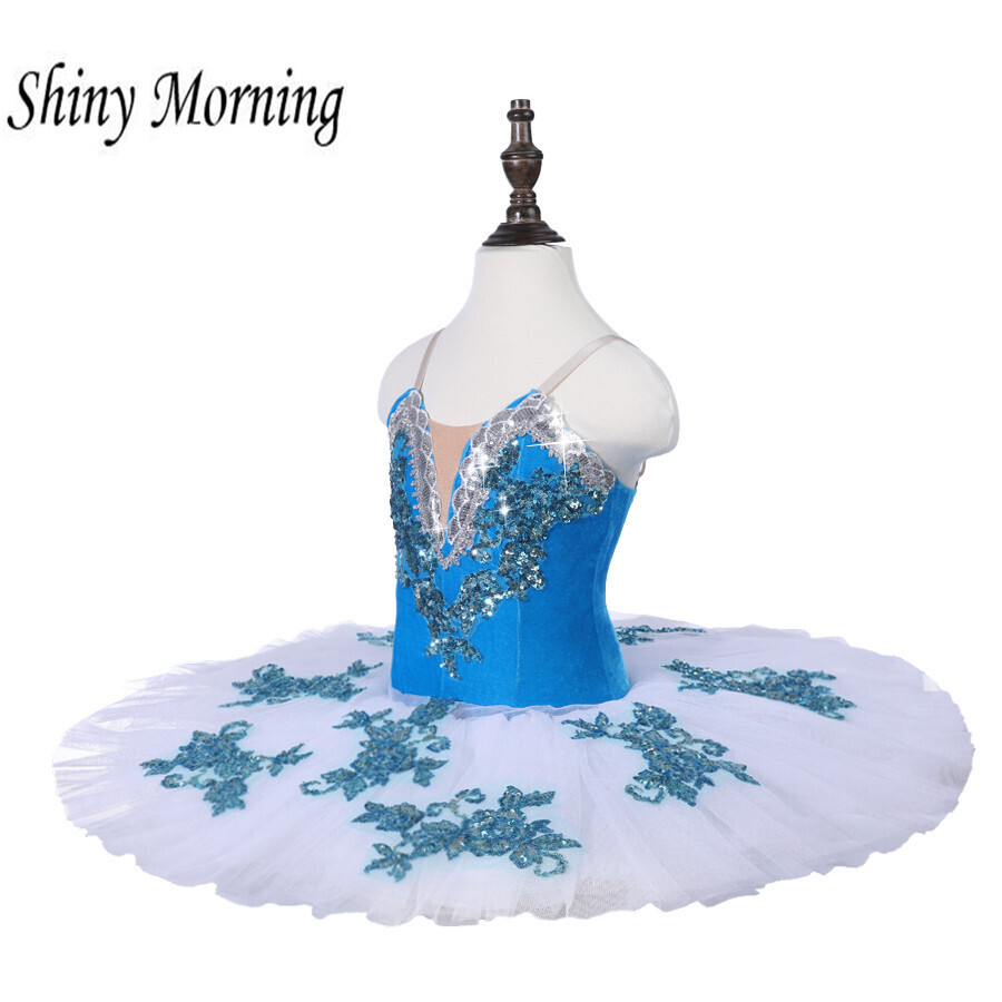 Swan Lake Costume Professional Ballet  dress Tutu Kid Ballerina Dress Ballet Leotards For Women adult blue white  