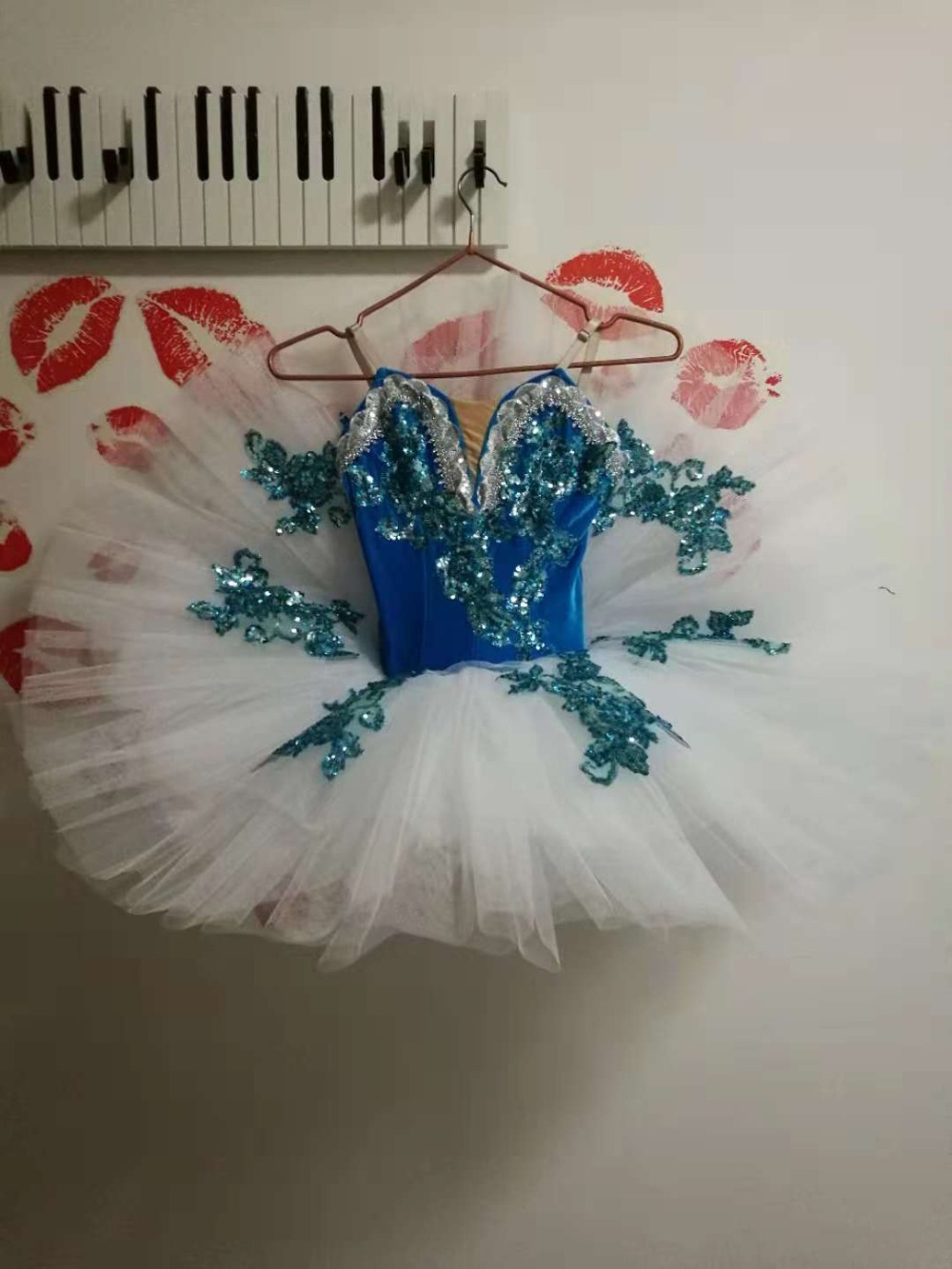 Swan Lake Costume Professional Ballet  dress Tutu Kid Ballerina Dress Ballet Leotards For Women adult blue white  