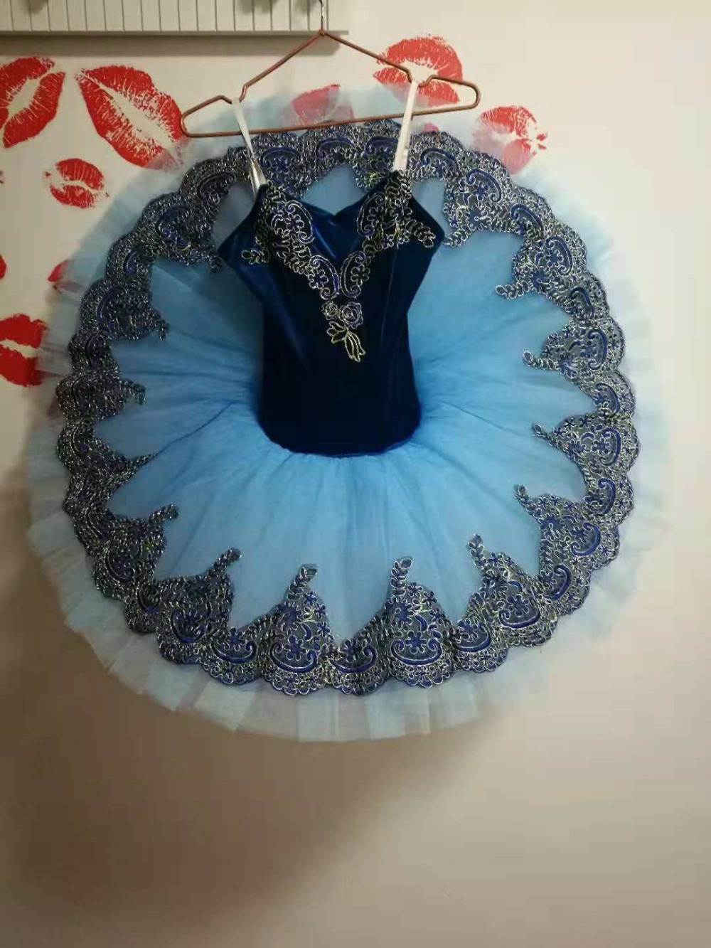 New sleeping beauty variation professional ballet tutus cream blue classical ballet costume women Raymonda tutu dress  