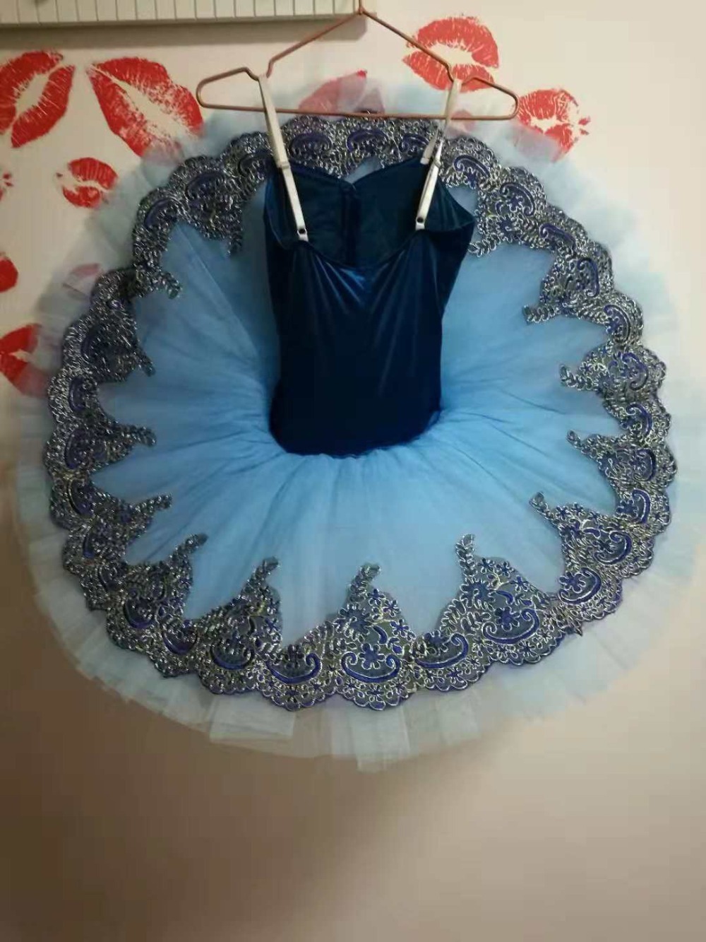 New sleeping beauty variation professional ballet tutus cream blue classical ballet costume women Raymonda tutu dress  