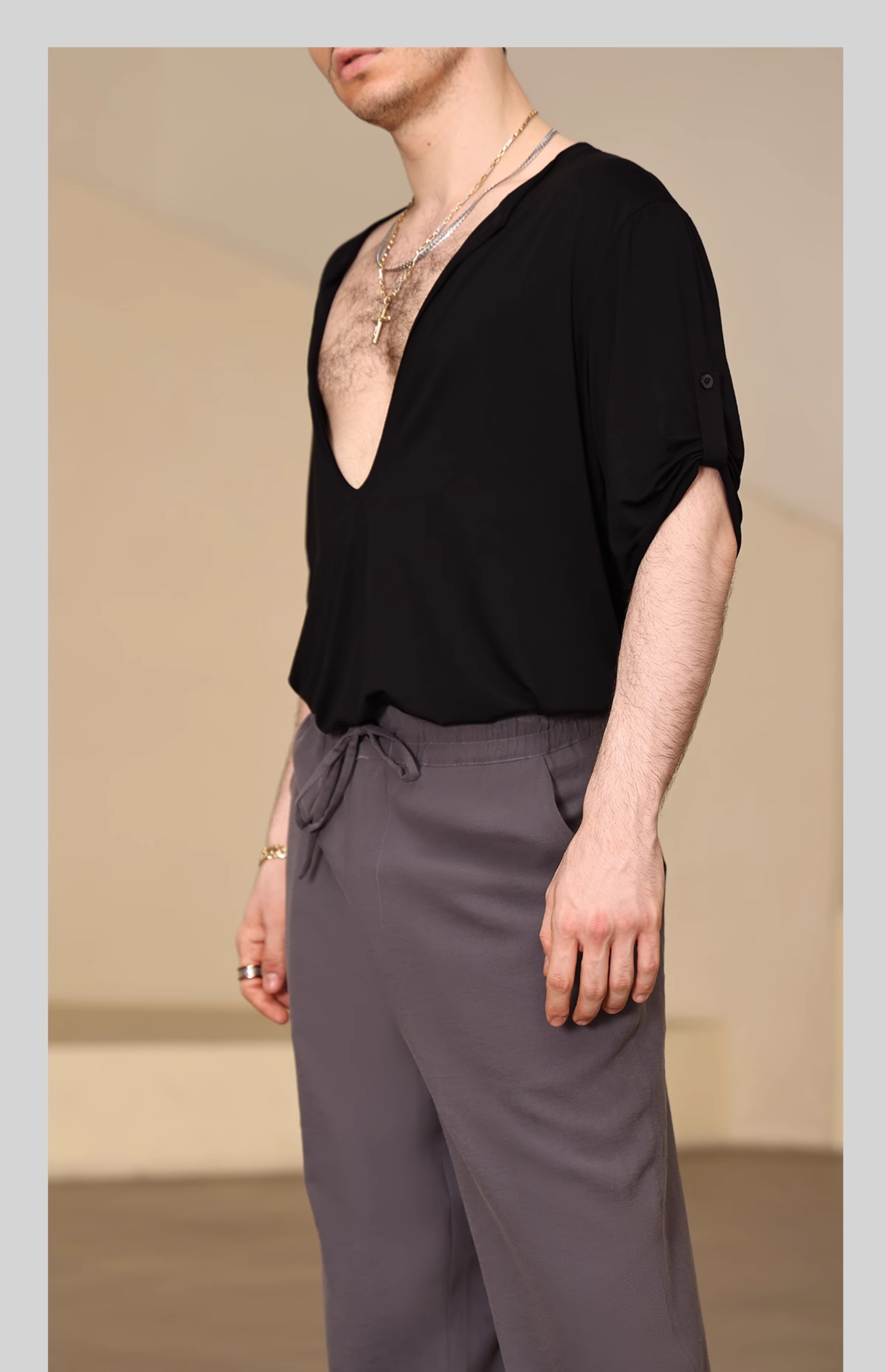 2025 Men's Latin Dance Pants Loose Practice Clothes Cha Cha Rumba Samba Salsa Dance Trousers Latin Dance Clothing Male BL16195  ,latin man shirt competition,latin man shirt,latin man dance shirt,latin man costumes,latin man practice shirt