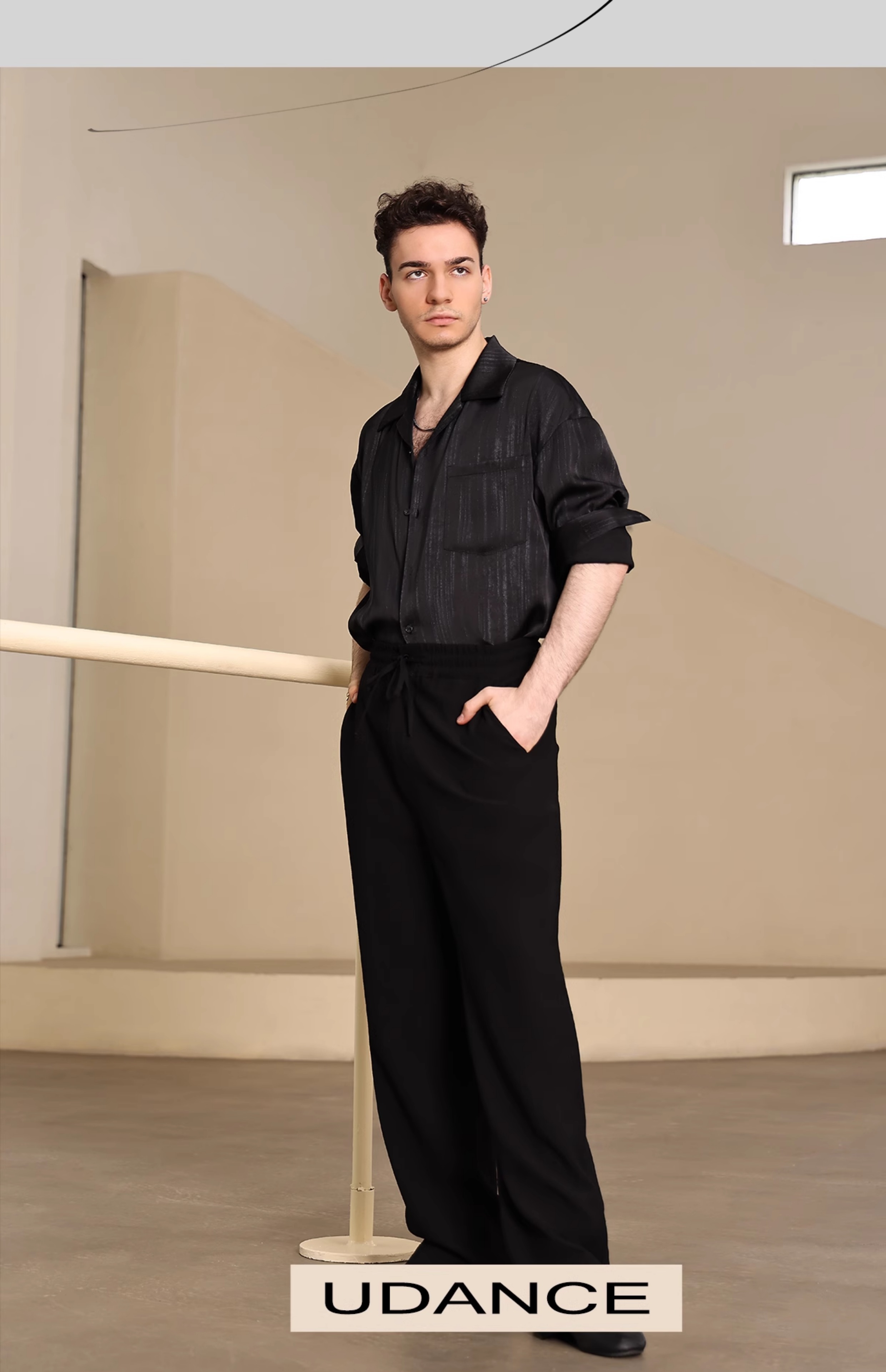 2025 Men's Latin Dance Pants Loose Practice Clothes Cha Cha Rumba Samba Salsa Dance Trousers Latin Dance Clothing Male BL16195  ,latin man shirt competition,latin man shirt,latin man dance shirt,latin man costumes,latin man practice shirt