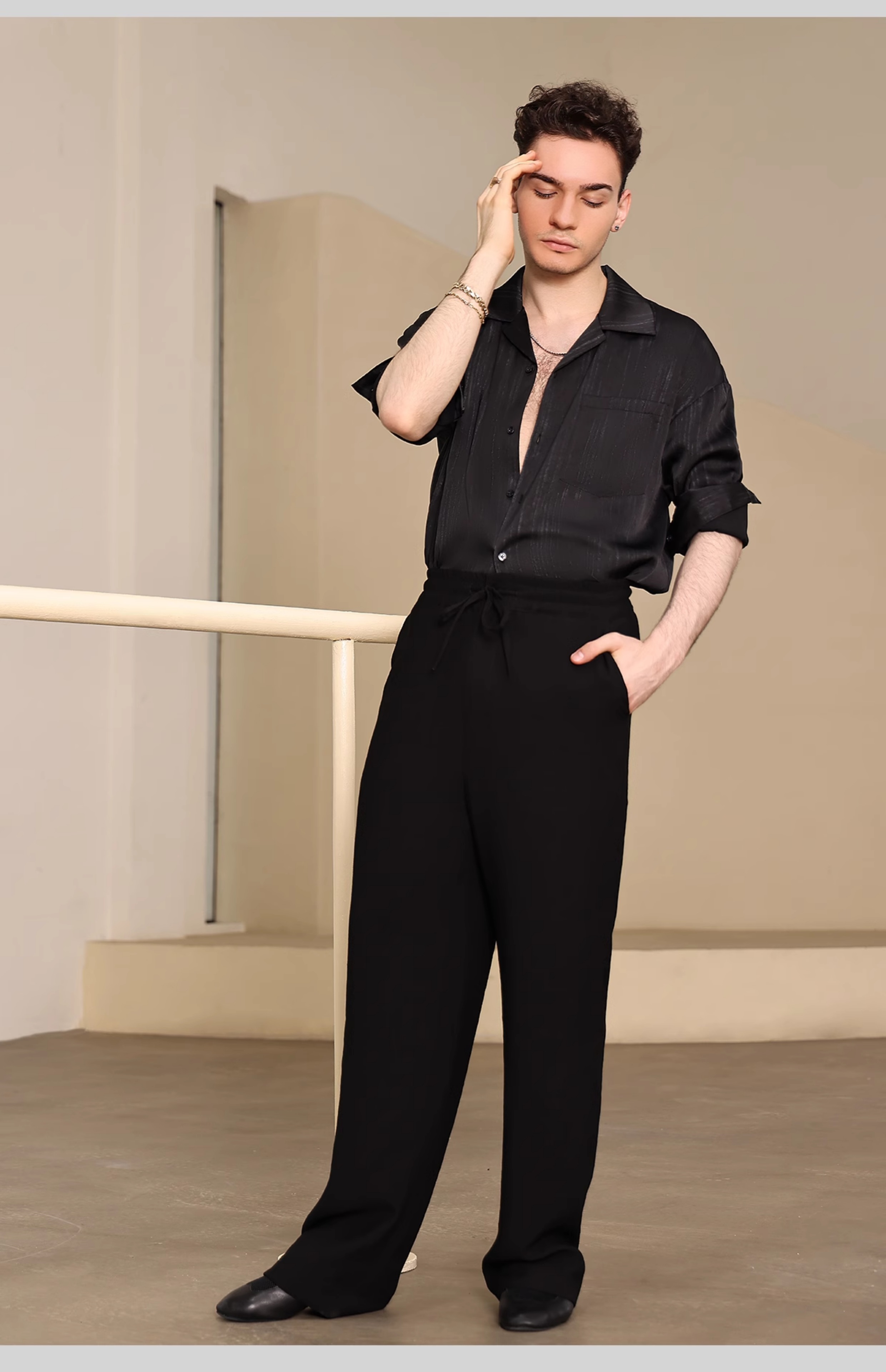Men Latin Dance Shirt Long Sleeves Practice Competition Clothes Adult Male Salsa Dance Clothing Rumba Ballroom Dance Top 537 ,latin man shirt competition,latin man shirt,latin man dance shirt,latin man costumes,latin man practice shirt