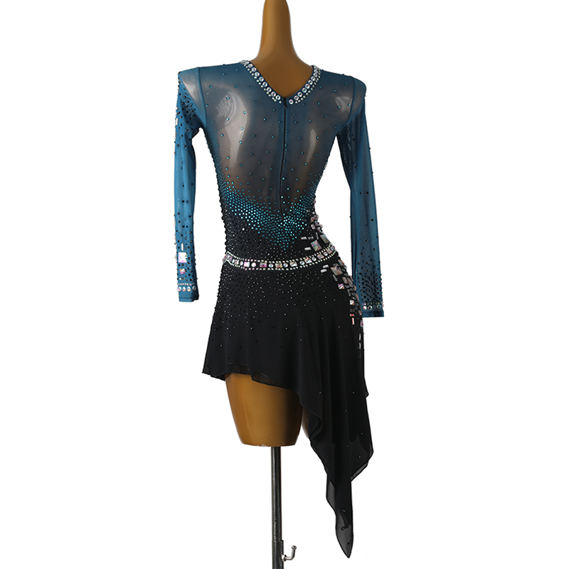 royal blue dance dresses The Long Sleeve Crew Neck Dress main image 1
