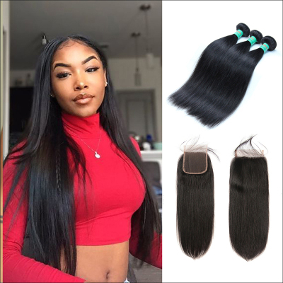 Best Straight Brazilian Hair 3 Bundles With Closure Rabakehair Com