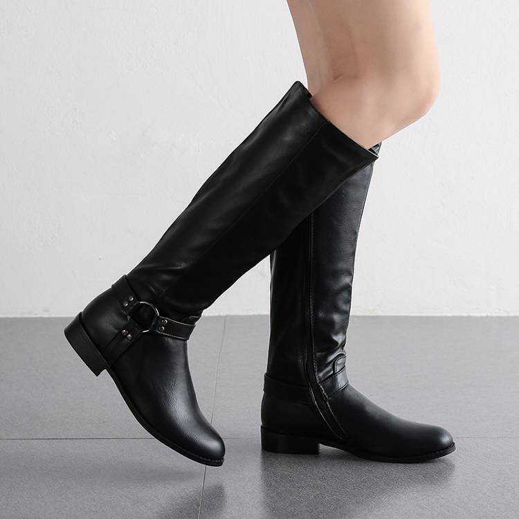womens flat knee boots