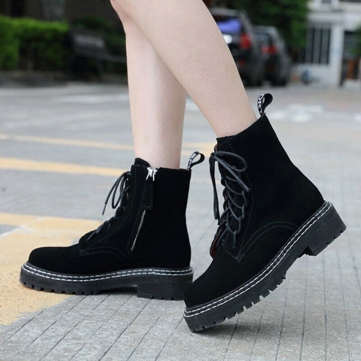 womens black dress boots low heel