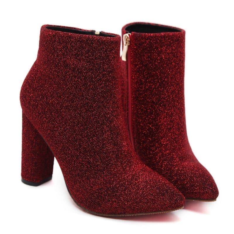 red suede boots womens