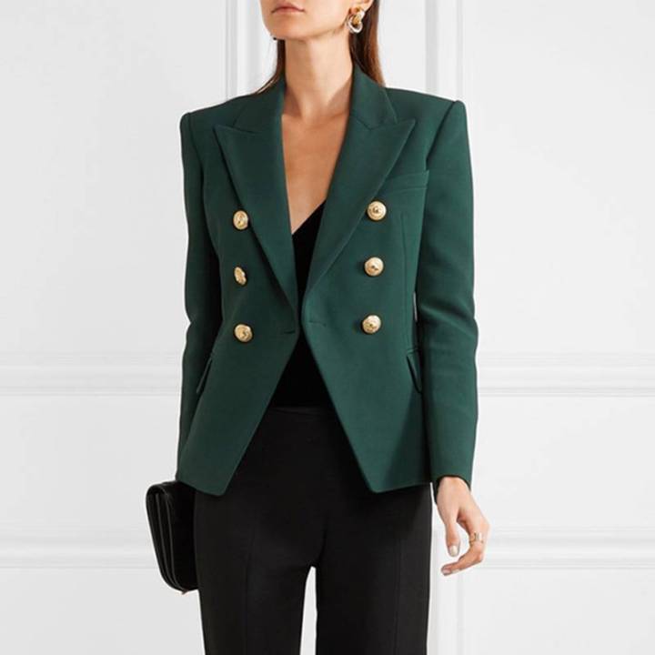 dark green coat women's