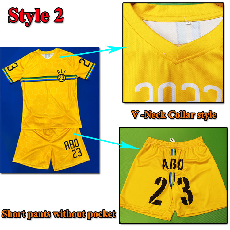 Jersey design details and customization options