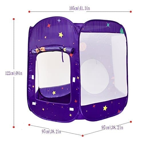 Homfu Kids Pop-Up Tent with Tunnel 3 in 1 Playhouse for Toddler&Children Birthday Gift to Crawl Homfu Kids Pop-Up Tent with Tunnel 3 in 1 Playhouse for Toddler&Children Birthday Gift to Crawl