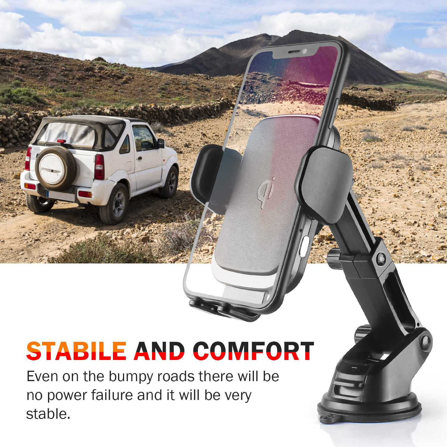 vanzev car phone holder wireless charger automatic clamping 10w 7 5w qi fast charging air vent dashboard windshield mount compatible with samsung galaxy iphone and huawei android