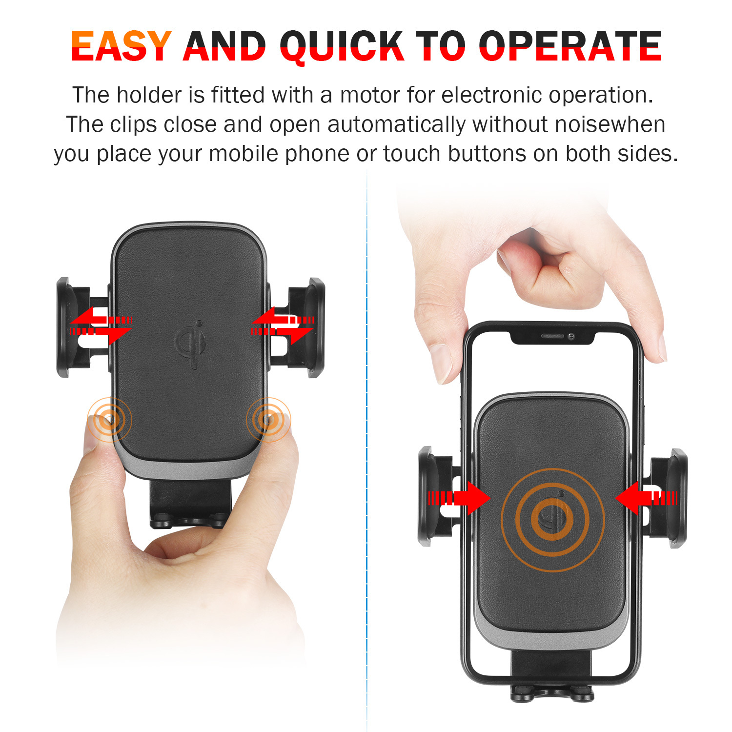 vanzev car phone holder wireless charger automatic clamping 10w 7 5w qi fast charging air vent dashboard windshield mount compatible with samsung galaxy iphone and huawei android