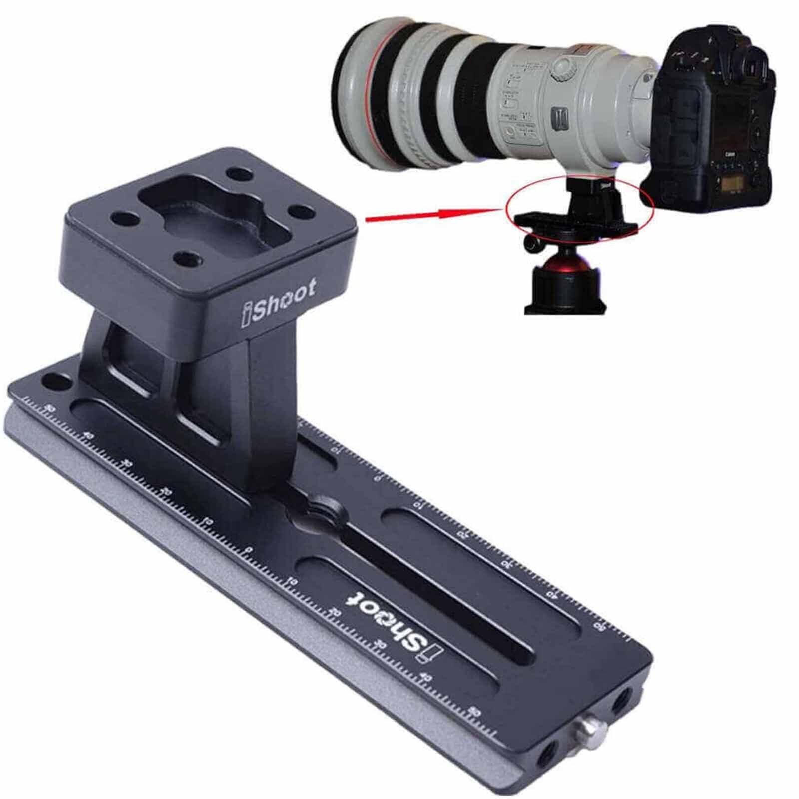 New Tripod Ballhead Quick Release Plate Dovetail for Camera Telephoto Lens 400mm 