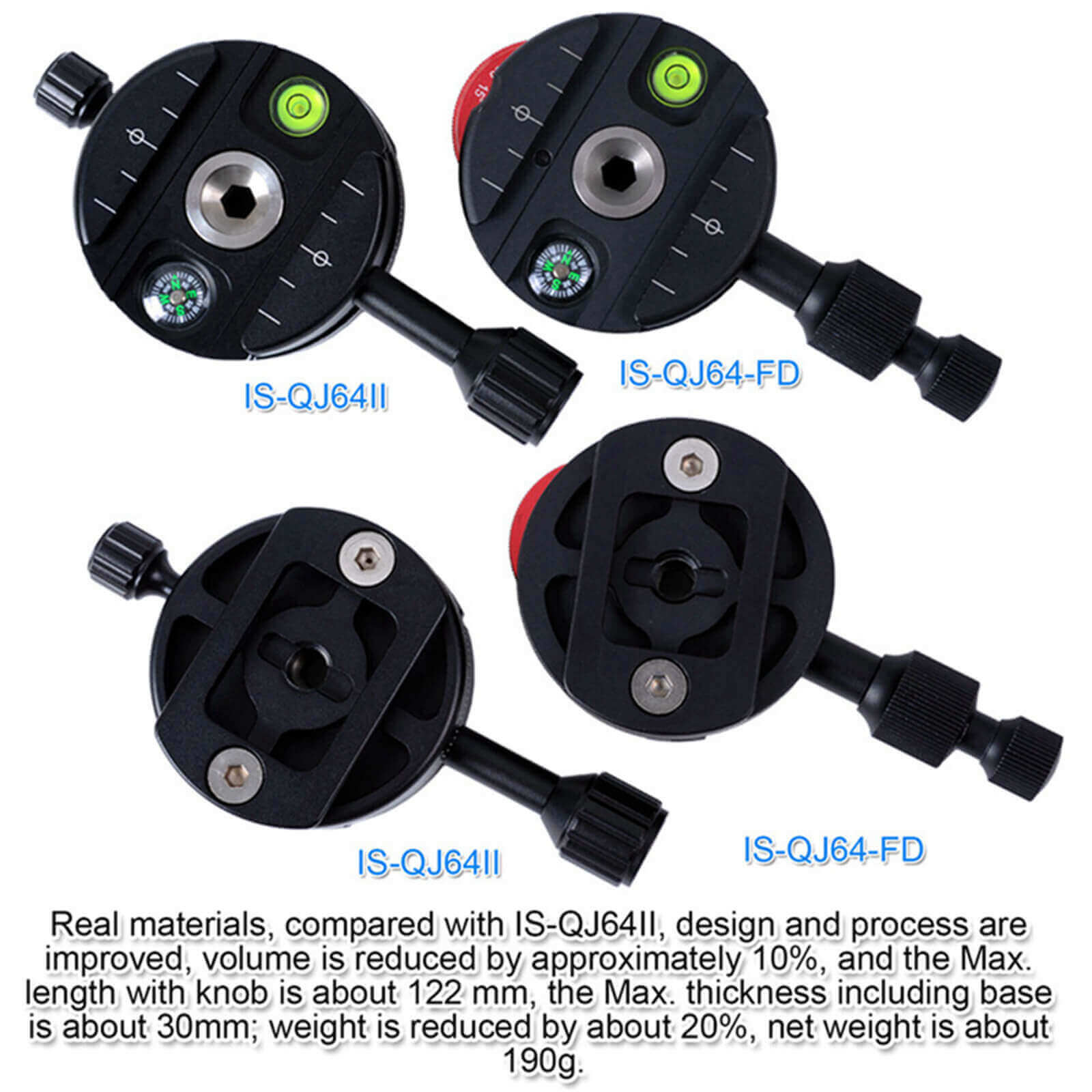 All-metal Coaxial Indexing Hydraulic Rotating Scale Panoramic Head