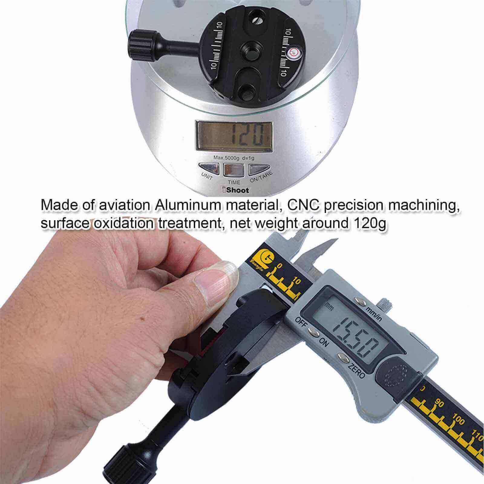 Ultra Thin Quick Release Plate Clamp for Wimberley MARKINS RRS Tripod