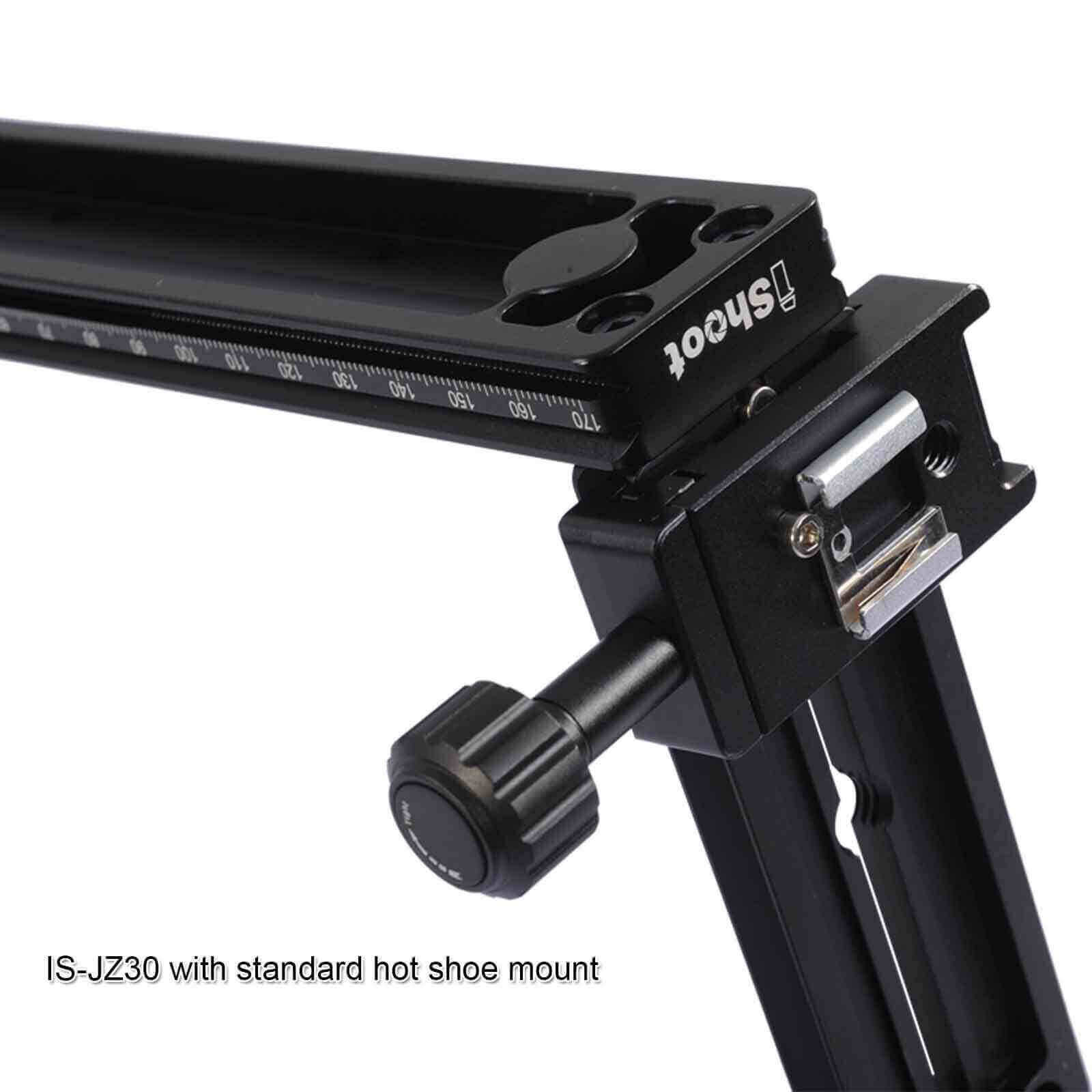 2pcs Quick Release Plate+Clamp w/ Flash Hot Shoe Mount for