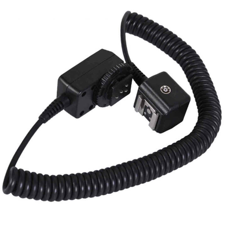 2.5m Flash OffCamera Hot Shoe Mount SYNC ITTL Cord/Cable