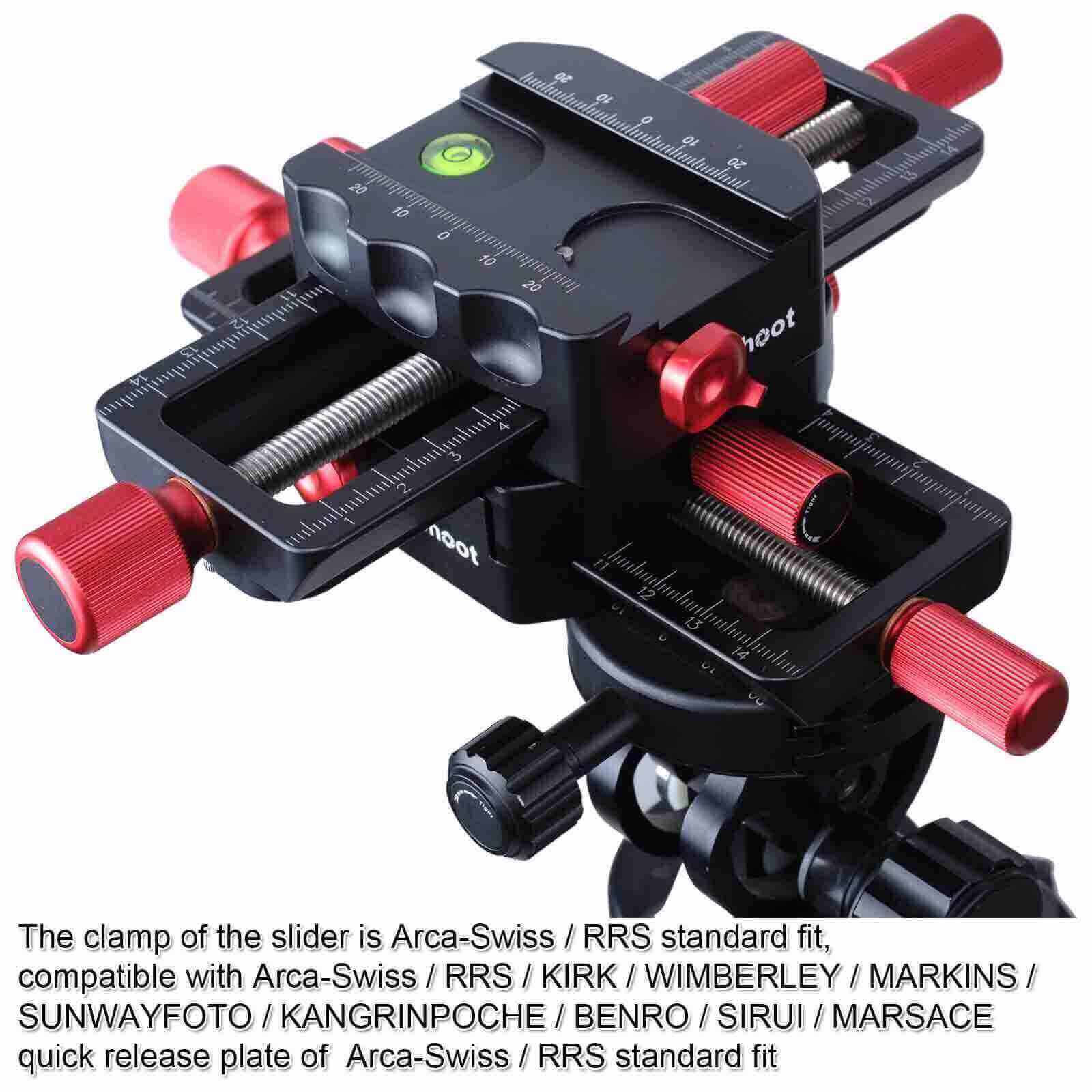 Camera /& Photo Products Macro Focusing Rail Slider Close-up Shooting Tripod Head Quick Release Plate Holder