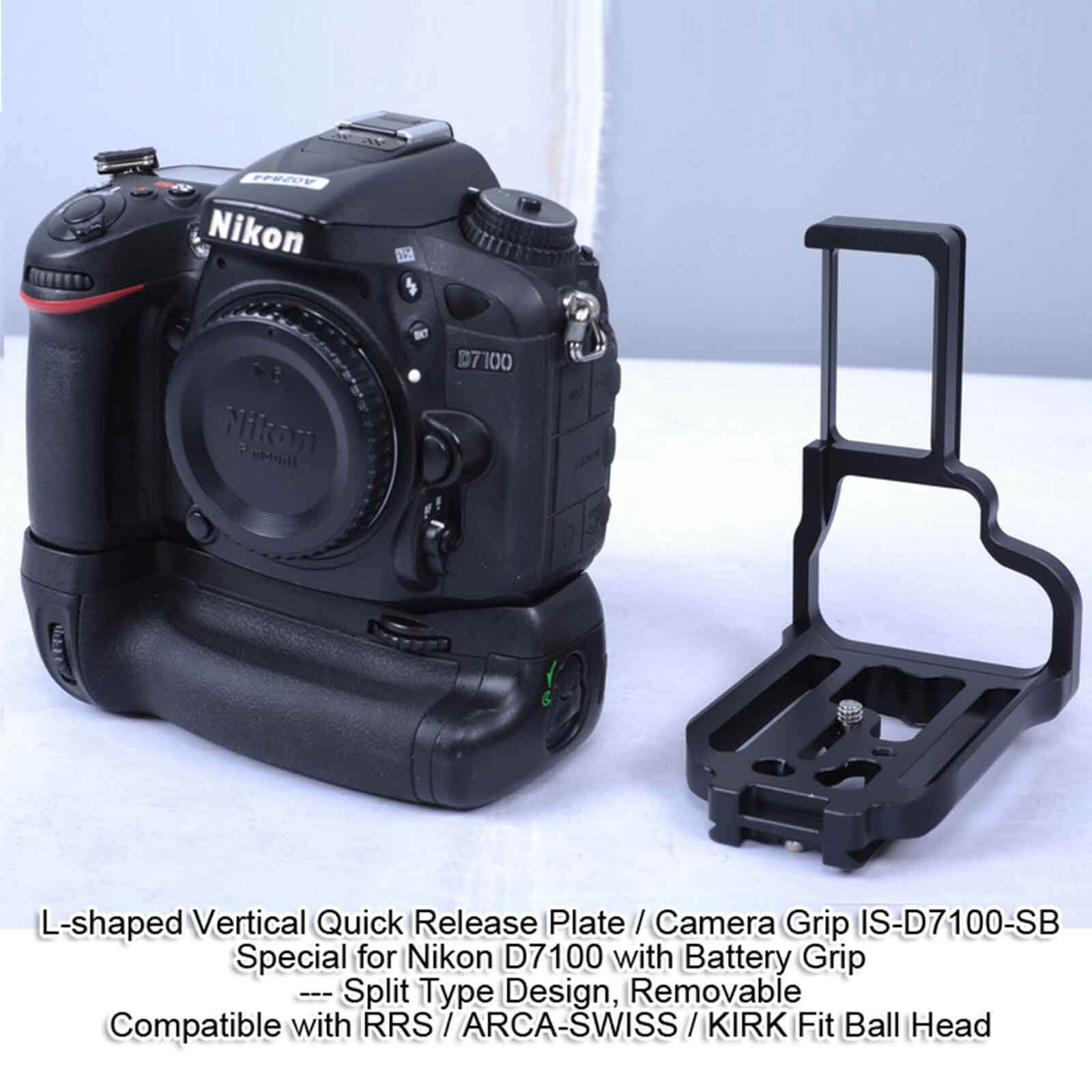 FD7100L Quick Release L-Halter für Nikon D7100 L Schiene Plate Arca 