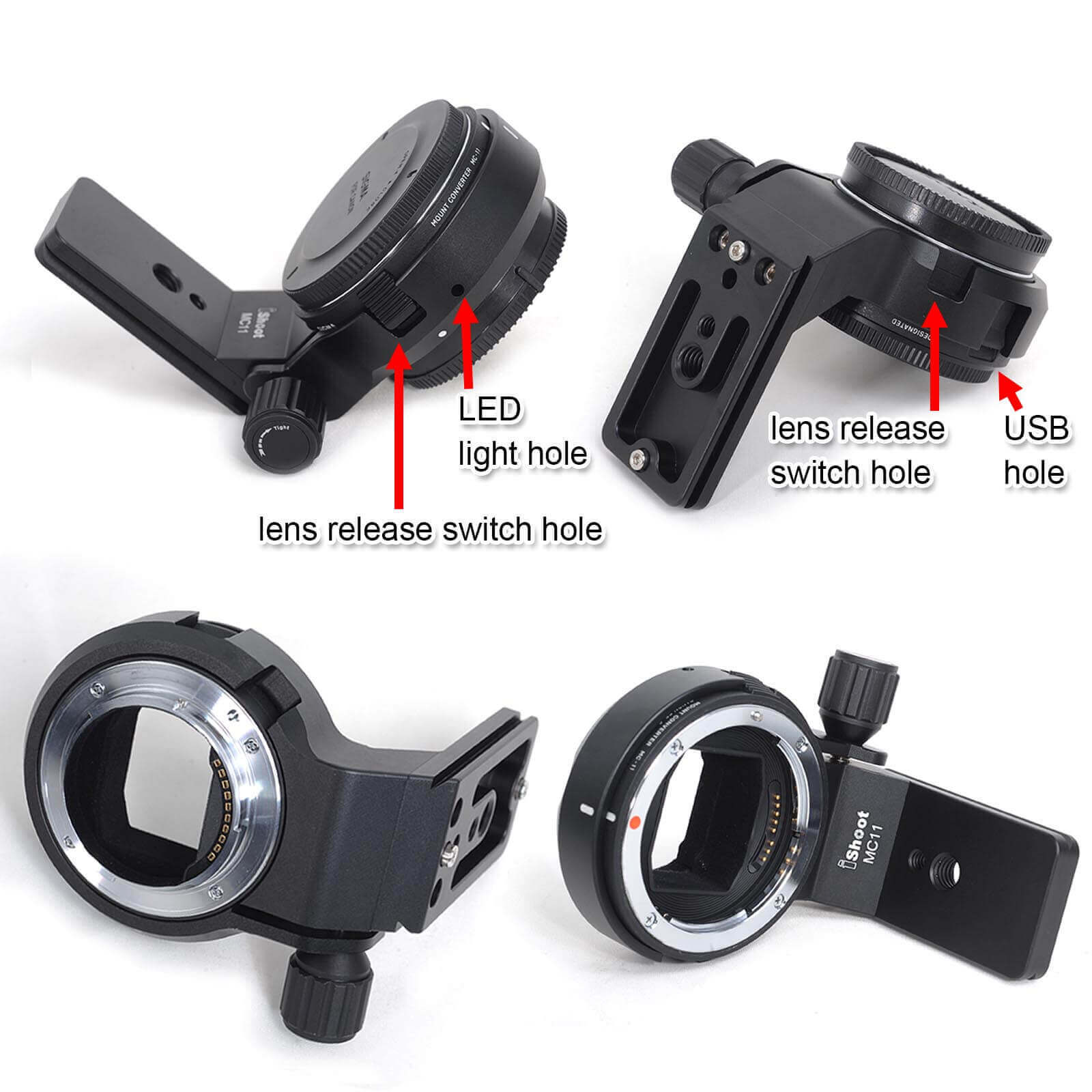 IShoot Lens Collar Tripod Mount For Sigma MC-11 Adapter - Arca-Swiss Compatible Ring