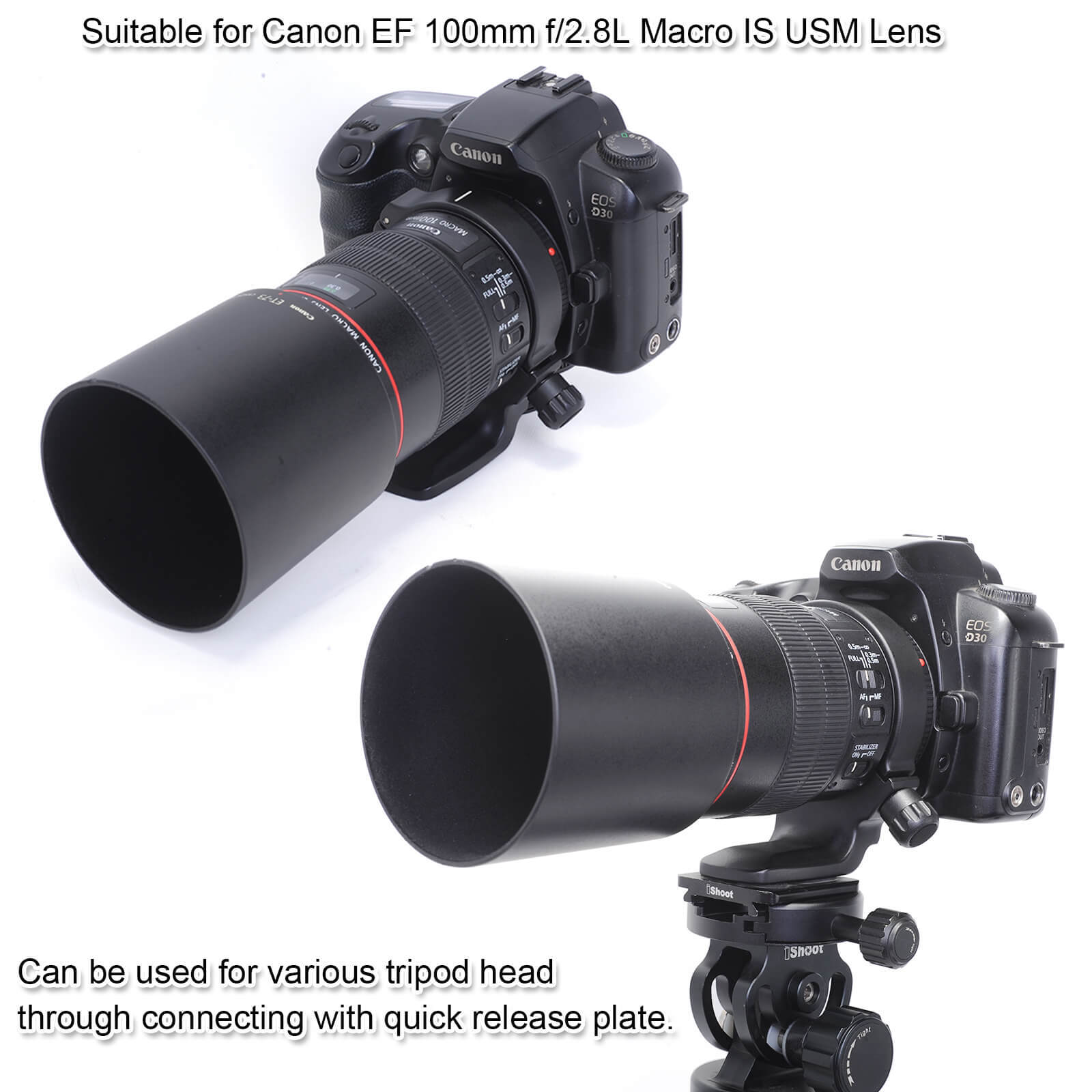 iShoot Lens Collar for Canon RF 100mm F2.8L Macro IS USM Tripod Mount Ring