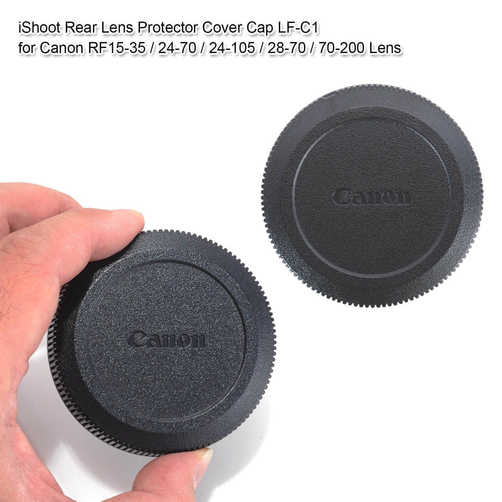 Camera Body Cap and Rear Lens Cover Cap for Canon EOS R / RP Camera