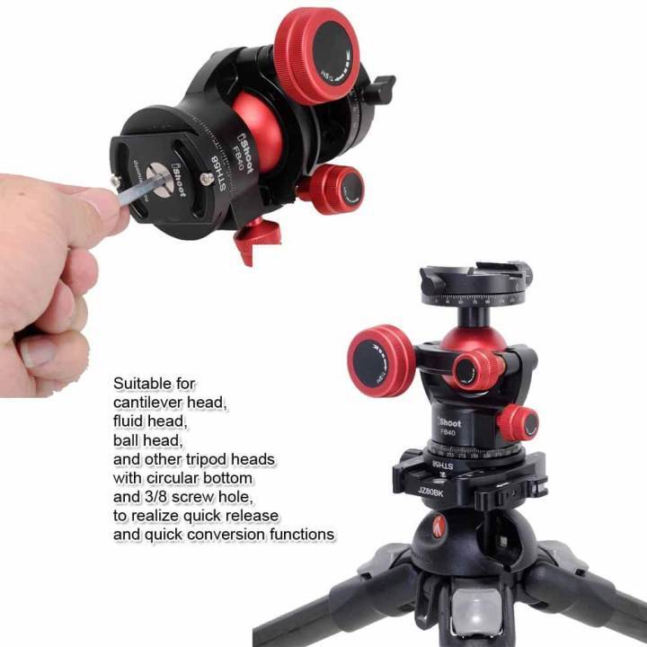Best Tripod Head Mount Converter Arca Fit Quick Release Plate Adapter