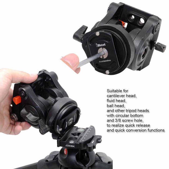 Best Tripod Head Mount Converter Arca Fit Quick Release Plate Adapter