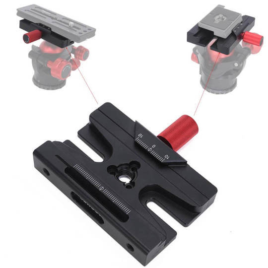 iShoot Adapter Clamp for Arca-Swiss Fit Quick Release Plate Tripod Ball Head