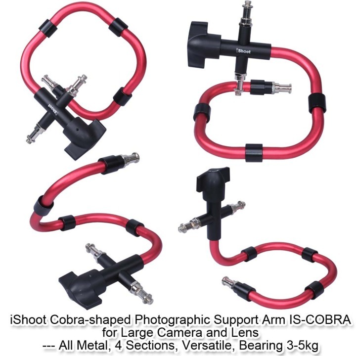 Best Red Support Arm Camera Holder Flash Bracket for