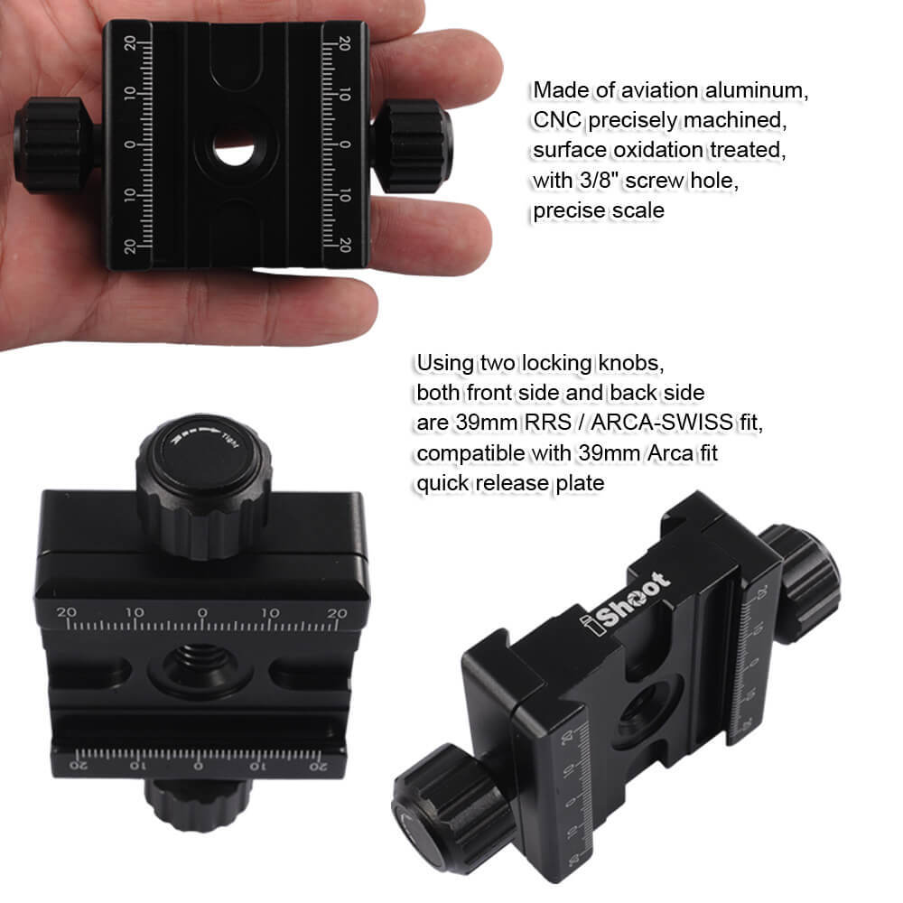 QR50S Aluminum Clamp 50mm Quick Release Plate for Arca-Swiss Tripod SWB 