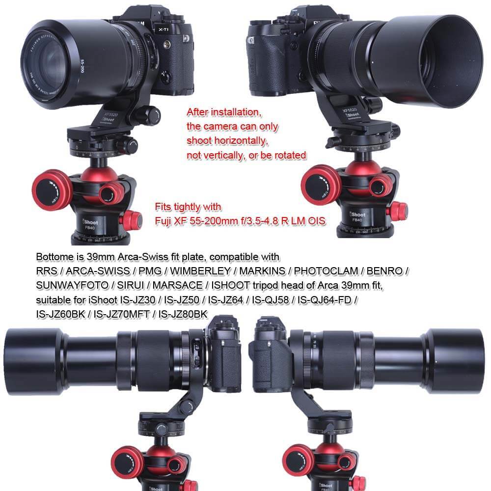IShoot Tripod Mount Ring For Canon RF 100-400mm Lens - Arca-Swiss Plate Included
