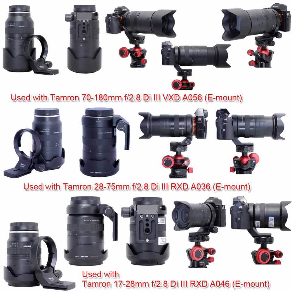 Best iShoot Tripod Lens Collar Compatible with Tamron 17-70 III-A VC RXD  B070 28-200mm F2.8-5.6 Di III RXD A071 70-300mm F4.5-6.3 A047 (E-mount)