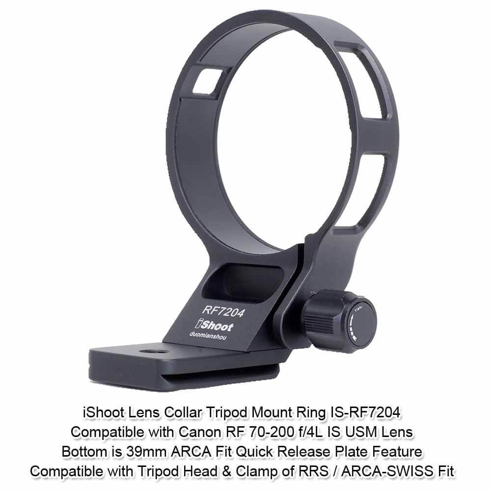 Best iShoot Tripod Mount Ring Lens Collar for Canon RF 70200 f/4L IS USM