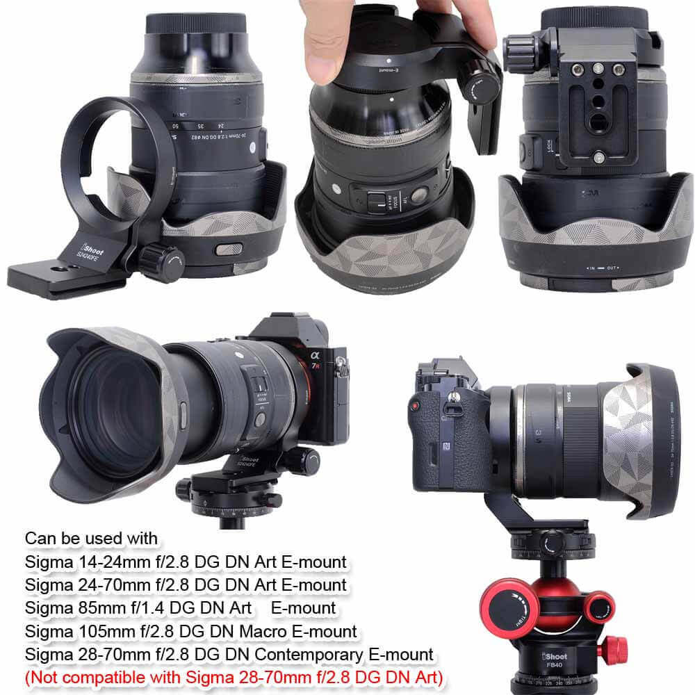 iShoot Tripod Mount Ring Base, Lens Collar Foot Support Stand Compatible with Canon RF 600mm F11 IS STM and Canon RF 800mm F11 IS STM, Lens Holder with 39mm Arca-Swiss Fit Quick