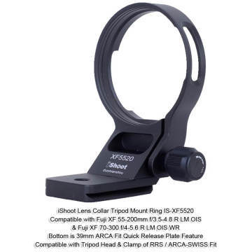 iShoot Tripod Mount Ring Lens Collar for Fujifilm Fuji XF 70-300 f/4-5.6 R LM OIS WR