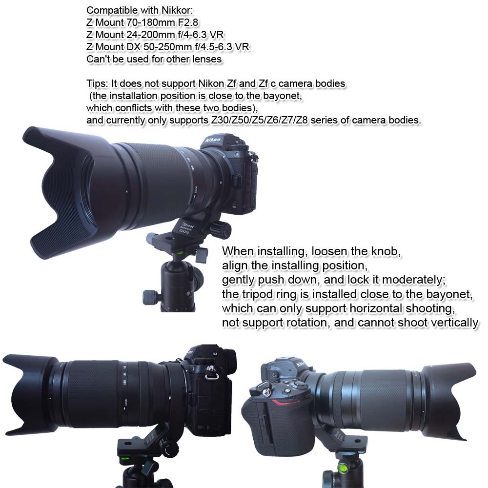Best iShoot Tripod Mount Ring Lens Collar for Nikon Nikkor Z